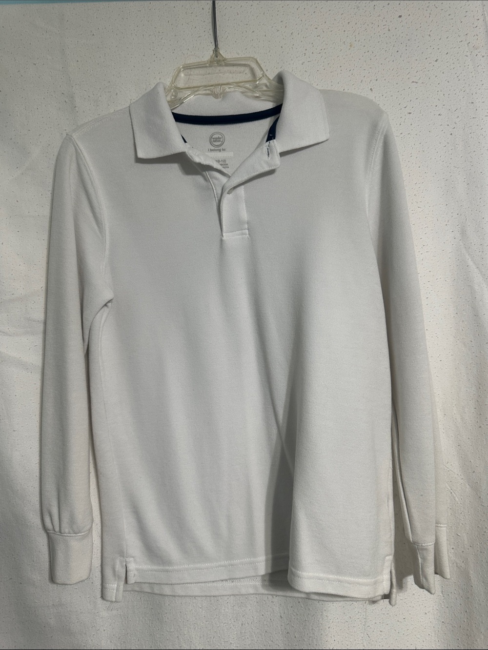 wonder nation White Long-Sleeve Polo Shirt